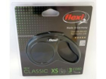 FLEXI NEW CLASSIC n&ouml;&ouml;rrihm XS 3M kuni 8KG must