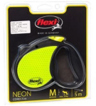 FLEXI NEW CLASSIC n&ouml;&ouml;rrihm M 5M kuni 20KG helkur neoon