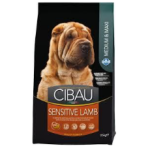 CIBAU SENSITIVE LAMB MEDIUM LARGE lambalihaga, 12 kg