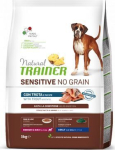 Natural Trainer Dog Sensitive No Grain Adult Medium/Maxi forell, 3 kg