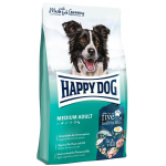 Happy Dog fit & vital Medium Adult 4 kg - kuivtoit keskmist t&otilde;ugu koertele linnuliha, lambaliha, kala ja l&otilde;hega
