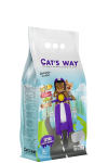 Cats Way White Cat Litter, Lavender (lavendlil&otilde;hn) 8,5 kg/10 l bentoniitkassiliiv
