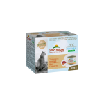 Almo Nature HFC NATURAL LIGHT MEAL MEGA PACK tuunikala krevettidega, 4 x 50 g