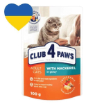 Club 4 Paws kassikonserv makrelliga kastmes 85 g