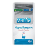 VET LIFE CAT HYPOALLERGENIC PORK & POTATO dieettoit kassidele, 1,5 kg