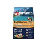 ONTARIO Adult Medium Fish and Rice, 2,25 kg