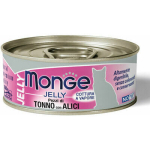 Monge Jelly tuunikalahelbed an&scaron;oovistega t&auml;iskasvanud kassidele 80 g