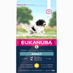 Eukanuba Adult Medium Chicken kuivtoit keskmist t&otilde;ugu t&auml;iskasvanud koertele 2 kg