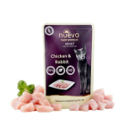 Nuevo Super Premium Pouch Chicken & Rabbit kassidele kana ja k&uuml;&uuml;likuga 85 g