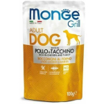Monge Grill Pouch kana ja kalkuniga 100 g