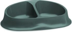Stefanplast Ciotole Chic kahekordne kauss, 0,25 l + 0,25 l, inglise roheline