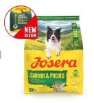 Josera Salmon & Potato 12,5 kg kuivtoit t&auml;iskasvanud koertele