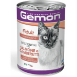 GEMON Wet Cat chunkies Adult with salmon & shrimps 415 g