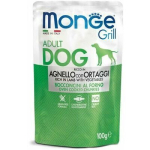 Monge Grill Pouch lambaliha ja k&ouml;&ouml;giviljadega 100 g