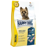 Happy Dog fit & vital Mini Light 4 kg - kuivtoit &uuml;lekaalulistele v&auml;ikest t&otilde;ugu koertele linnuliha, lambaliha, kala ja l&otilde;hega
