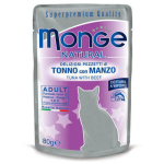 Monge Natural pouches tuunikala želees veiselihaga 80 g