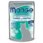 Monge Natural pouches tuunikala želees pardilihaga 80 g