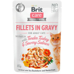 Brit Care Fillets in Gravy Turkey & Salmon 85 g