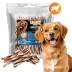 UniQ Pets &ndash; Lamb Pollock Sandwich Twists - keerutatud maiused Alaska pollaki ja lambalihaga, 500 g