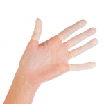 &Uuml;hekordsed lateksist s&otilde;rmk&uuml;barad (tuvastamata), valged, 7 cm (100 tk)