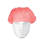 &Uuml;hekordsed kroogitud m&uuml;tsid (Clip-cap, Mob-cap), punane (100tk.)