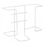 &Uuml;hekordselt kasutatav kindahoidja kahele karbile, 10,4x27x22,5cm, valge