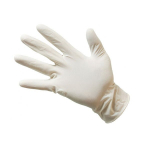 TopGlove lateks &uuml;hekordsed kindad, valge (100tk.)