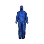 &Uuml;hekordne kombinesoon, PP, lukuga, kapuutsiga, sinine (1tk.)