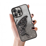 Tel Protect Butterfly vandeniui atsparus dėklas telefonui iPhone 16 Pro Max - juodas