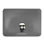 Karl Lagerfeld Saffiano Ikonik Karl &uuml;mbris jaoks a 13-14" laptop - silver
