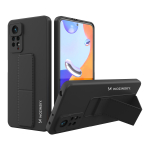 Wozinsky Kickstand Case silikoonist &uuml;mbris koos stendiga Xiaomi Redmi Note 11 Pro &uuml;mbris must