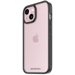 Military Grade Certified PanzerGlass ClearCase iPhone 15 &Uuml;mbris - L&auml;bipaistev & Must