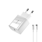 Devia seinalaadija Smart PD 1x USB-C 1x USB 20W valge