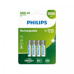 PHILIPS Laetav aku AAA NiMH 1000mAh 4 tk. komplekt