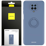 Spacecase Silikoninis dėklas su žiedu Redmi Note 9S/9 Pro mėlynas