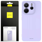 Spacecase Silikoninis dėklas 3.0 Redmi Note 14 5G &scaron;viesiai violetinis