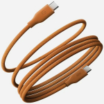 Laidas Energea Helix 60 USB-C į USB-C magnetinis 480Mbps 60W 1.5m oranžinis