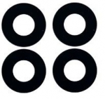 Huawei Honor X8 4G kameros stikliukas Black (only lens 4pcs) ORG