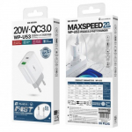 Įkroviklis WK Design "WP-U53" baltas 20W (Ports:"Type-C" / "USB")