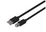 UNITEK Y-C420GBK USB kabelis USB 2.0 3 m USB A USB B Juoda