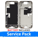 Apple iPhone 16 Pro Max keskkere korpus + aku / Valge titaan / (Hoolduspackett)