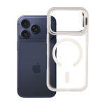 Case for iPhone 18 Pro / 17 Pro Forcell F-Protect Shadow Stand Premium compatible with MagSafe silver