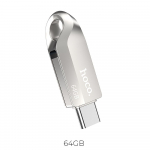 Pendrive 64GB USB 3.0 (USB A + USB C) Hoco UD8 nickel