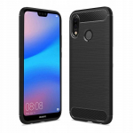 &Uuml;mbris jaoks Huawei P20 LITE Carbon must