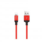 USB kaabel Hoco X14 Lightning punane-must 1.0m