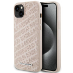 Karl Lagerfeld Quilted K Pattern &uuml;mbris jaoks iPhone 15 - roosa