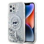 Karl Lagerfeld Liquid Glitter Choupette Head MagSafe &Uuml;mbris jaoks iPhone 12 / 12 Pro - l&auml;bipaistev