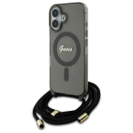 Guess Crossbody Cord Script MagSafe iPhone 16 &Uuml;mbris - must