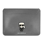 Karl Lagerfeld Saffiano Ikonik Karl &uuml;mbris jaoks a 16" laptop - silver