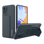 Wozinsky Kickstand Case silikoonist &uuml;mbris koos stendiga Xiaomi Redmi Note 11 Pro tumesinine